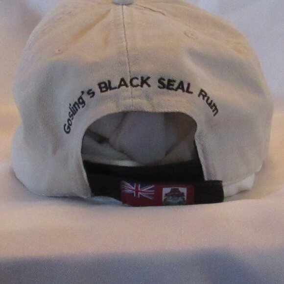 Goslings Gold Seal Rum Bermuda Strap Back Cap Hat Tan Hook And Loop - Picture 3 of 4